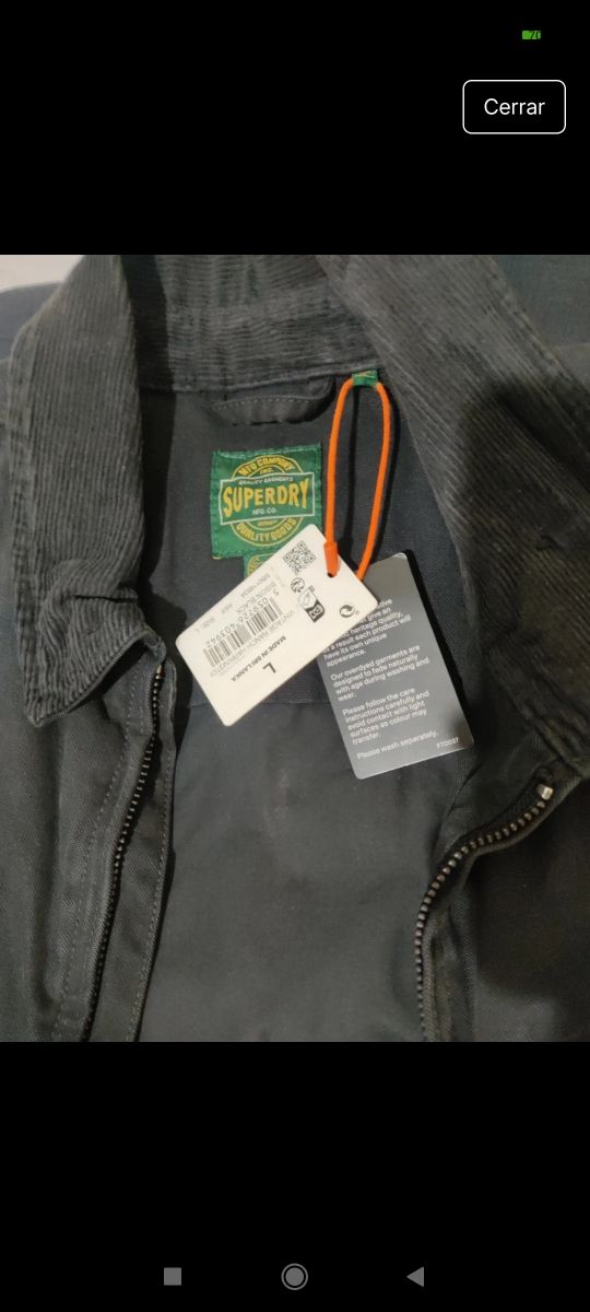 Chaqueta, chamarra, para frío