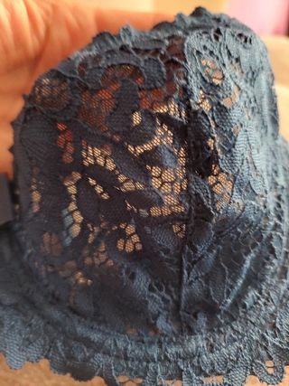 Sujetador Etam de encaje  azulón