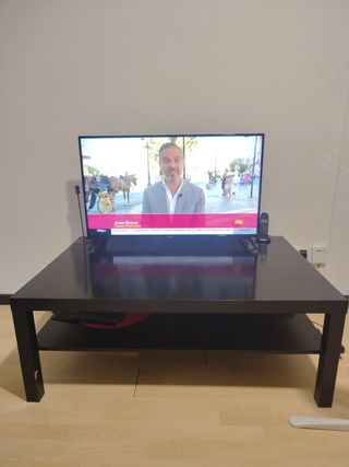 Mesa centro negra - madera