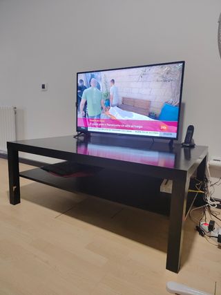 Mesa centro negra - madera
