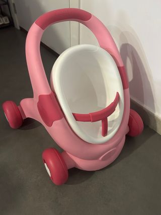 Carrito bebé andador rosa