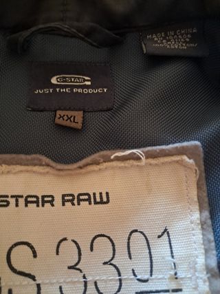 Cazadora G-Star Raw negra XXL