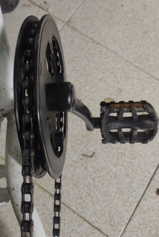Bicicleta niña 20" blanca y rosa