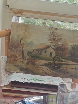 4 Pinturas Antiguas  Paisajes y más 