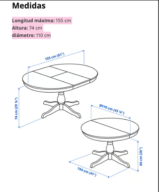Tavolo allungabile Ikea INGATORP bianco