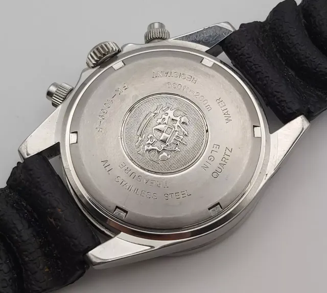 ELGIN Cronógrafo Deluxe esfera negra