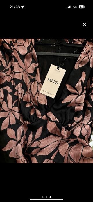 Vestido Mango floral - talla S