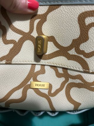 Bolso Tous beige y azul