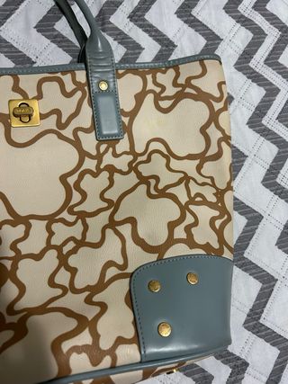 Bolso Tous beige y azul