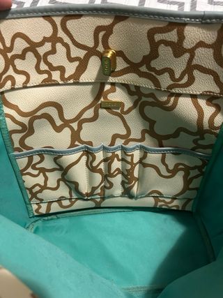 Bolso Tous beige y azul