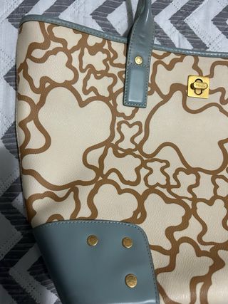 Bolso Tous beige y azul