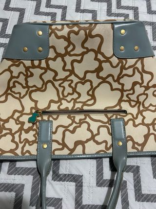 Bolso Tous beige y azul
