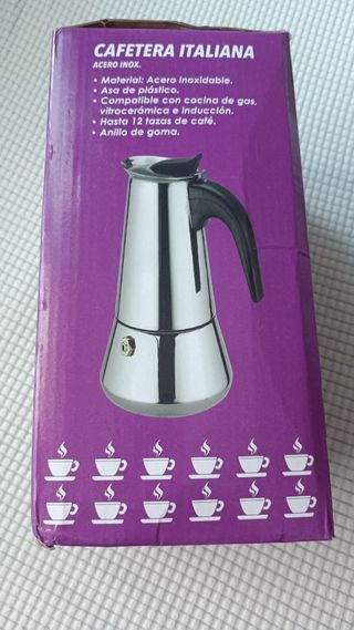 Cafetera italiana acero inox 12 tazas