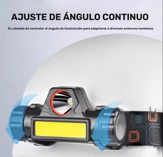 Linterna frontal LED recargable - 200 lúmenes