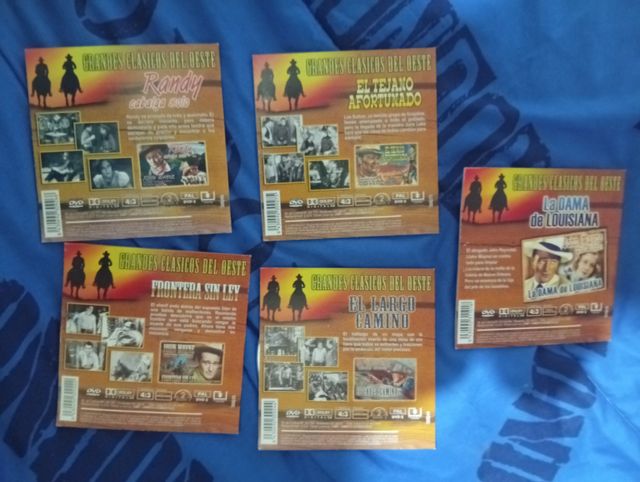 5 DVDs Clásicos del Oeste John Wayne
