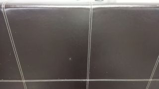 Cabecero cama marrón piel sintética