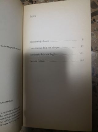 Lote 3 libros juveniles: El escarabajo de oro y ot