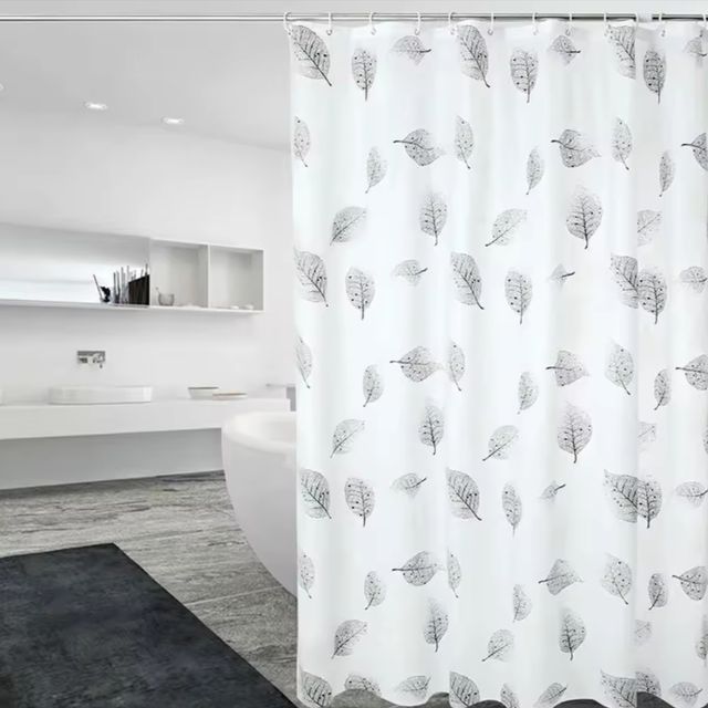 Cortina ducha hojas 180x180cm