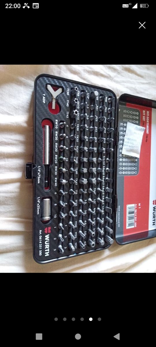 Chiavi combinate 28pz + 90 bit inserti wurth