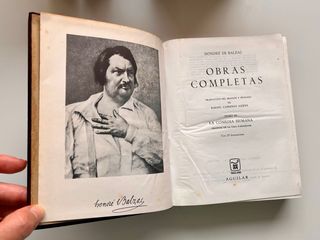 OBRAS COMPLETAS de Balzac ( 6 tomos) Aguilar 1967
