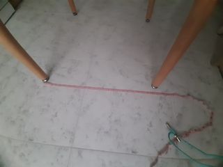 Mesa cocina blanca pequeña