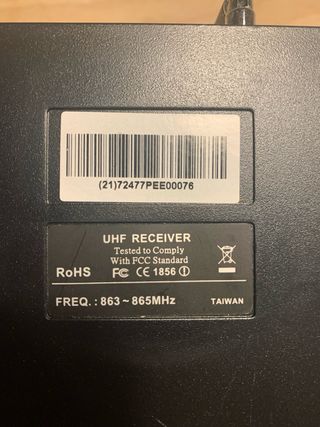 T.bone DS16R UHF Receptor y transmisor E-GUITARRA