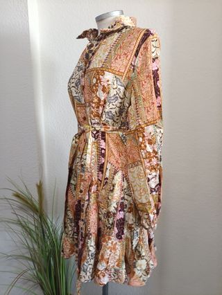 Vestido boho chic multicolor