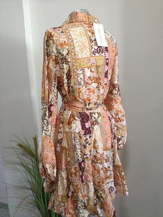 Vestido boho chic multicolor