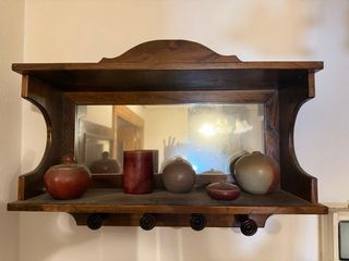 Estantería espejo madera maciza
