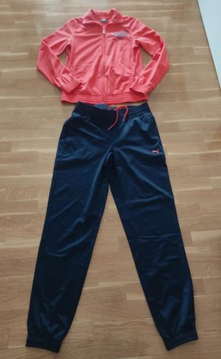 Chándal Puma mujer - naranja y negro