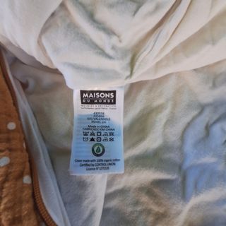 Saco dormir bebé - puntos mostaza