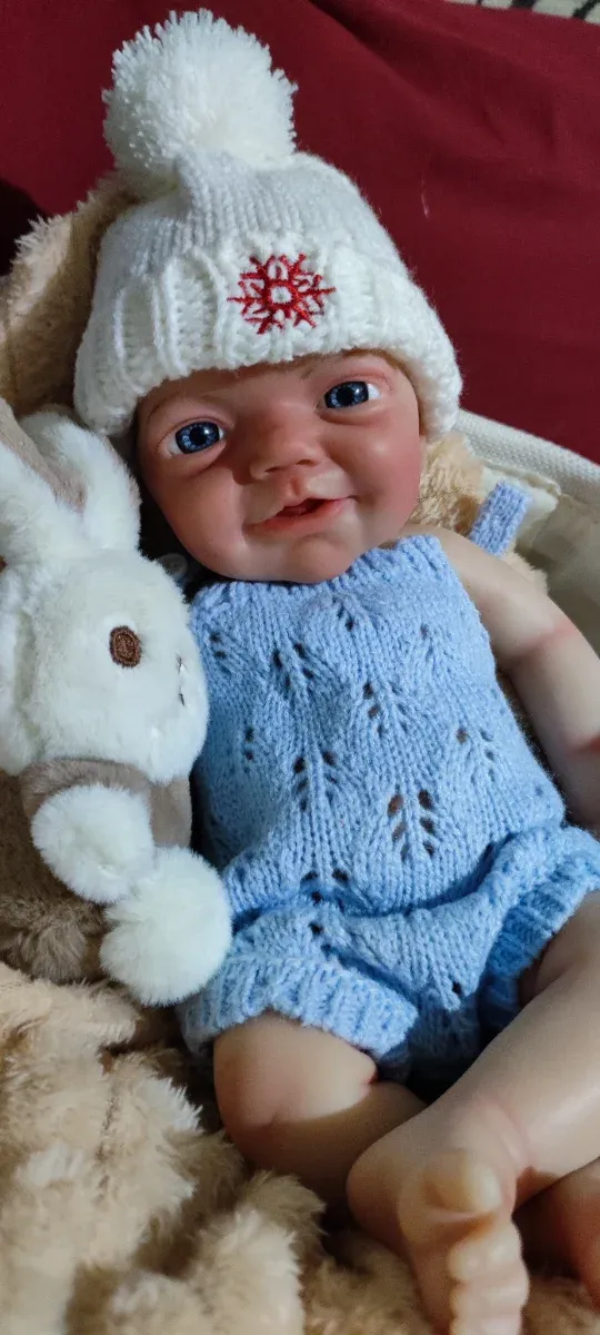 Bebé Reborn 33cm niño Sonriente