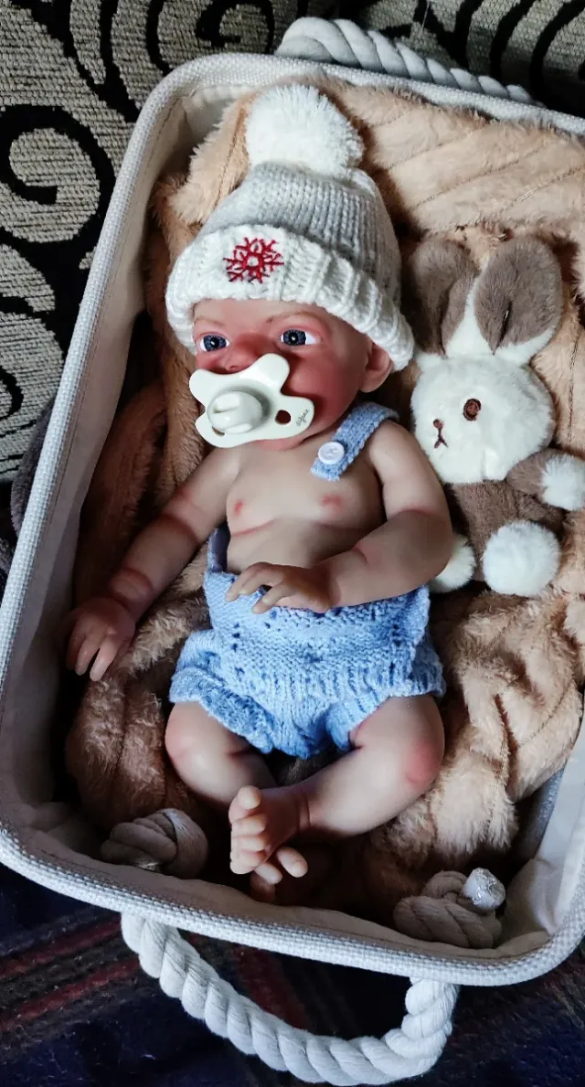 Bebé Reborn 33cm niño Sonriente