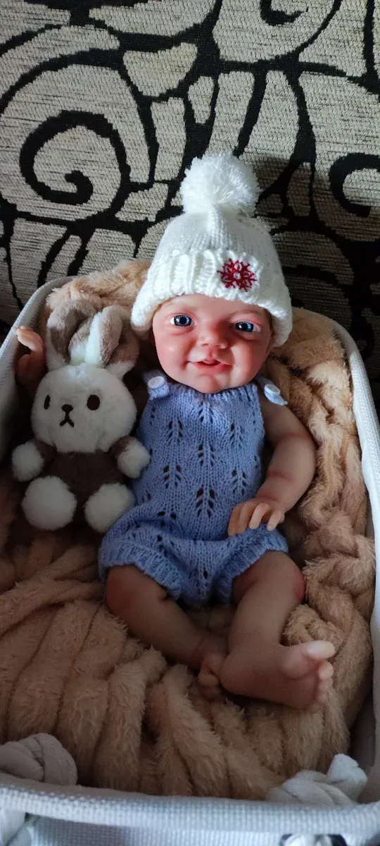 Bebé Reborn 33cm niño Sonriente