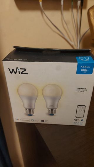 2 Lampadine Wiz Smart A.E27 806lm