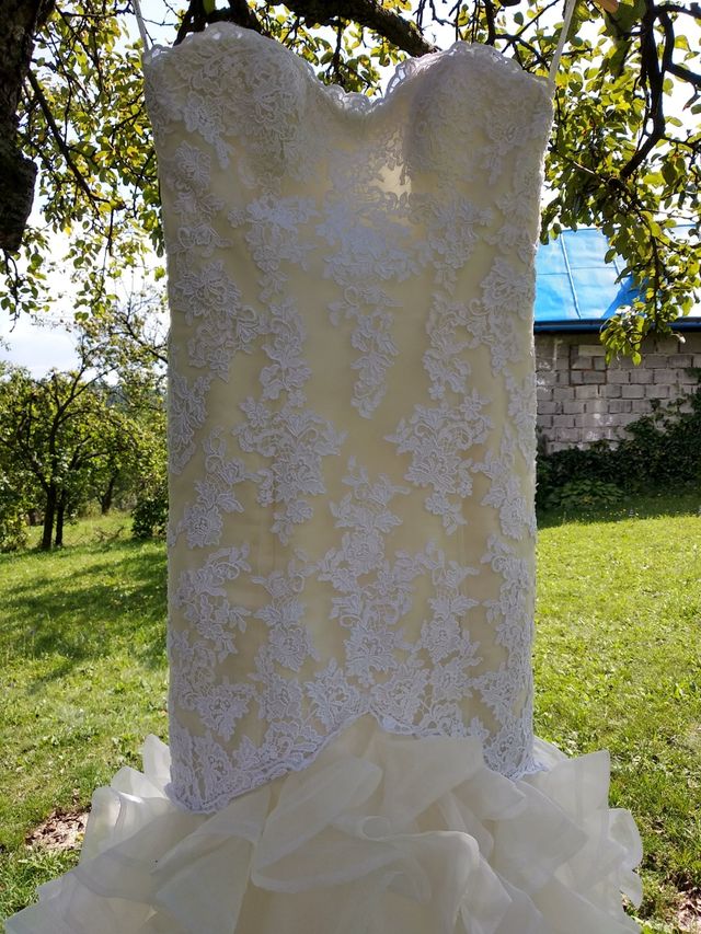 Vestido novia Pronovias blanco negociable