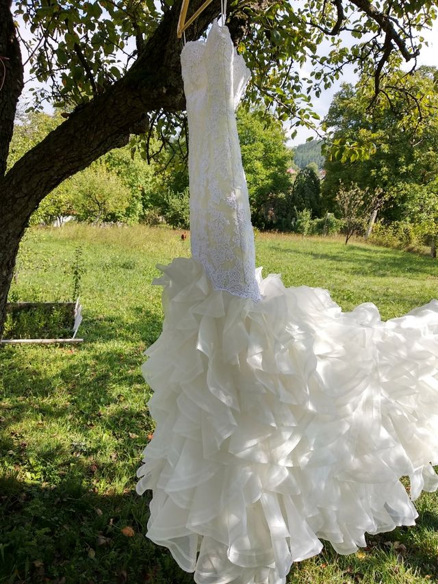 Vestido novia Pronovias blanco negociable