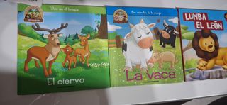 Lote 4 libros infantiles preciosos y didáctico.