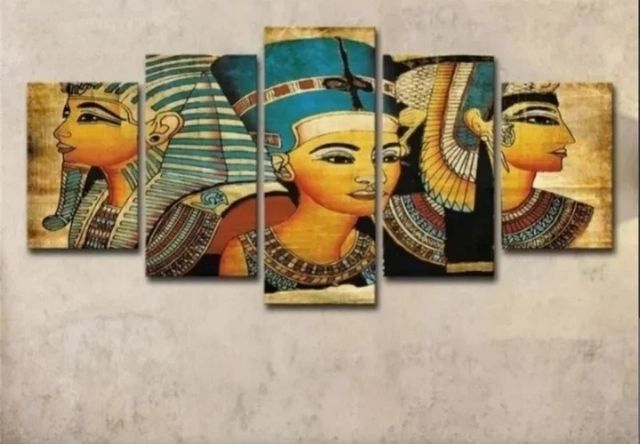 Mural egipcio - 5 piezas