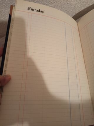 Libro contabilidad antiguo CAJA