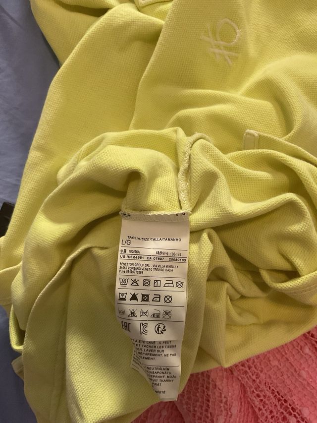 Polo Benetton Amarillo