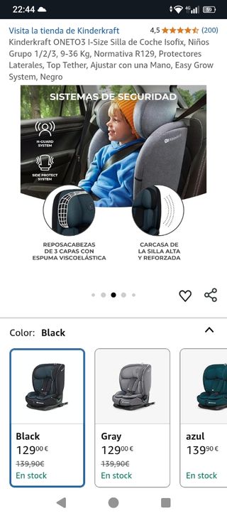 Kinderkraft Oneto3 i-Size Silla Coche