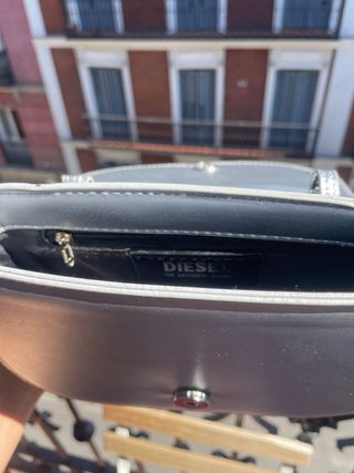 Bolso Diesel Plata Brillante