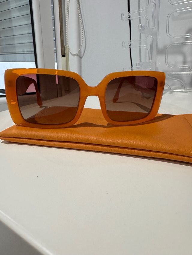 Gafas sol naranja - estilo retro