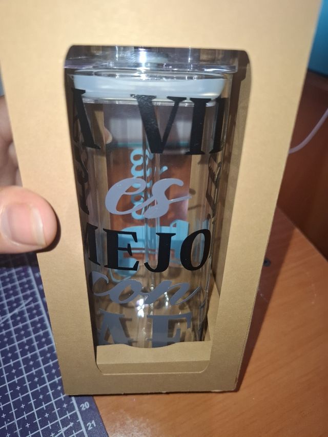 Botella cristal personalizada