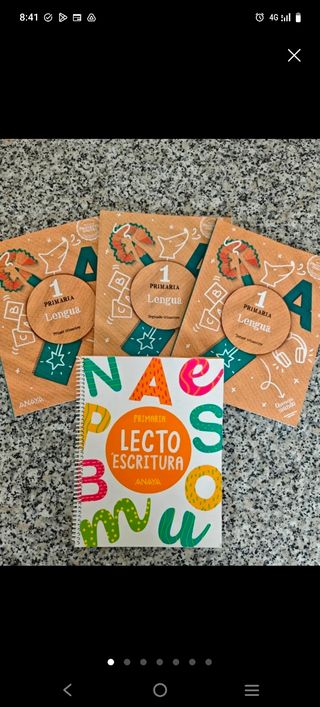  Lote Lectoescritura y lengua Anaya 