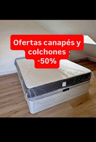 Canapé con colchón - ¡50% dto!