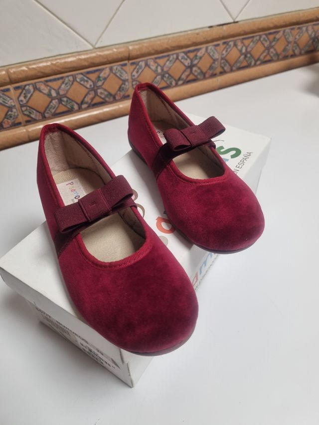 Pisamonas 3 pares Zapatos niña  rojos, rosa y gris