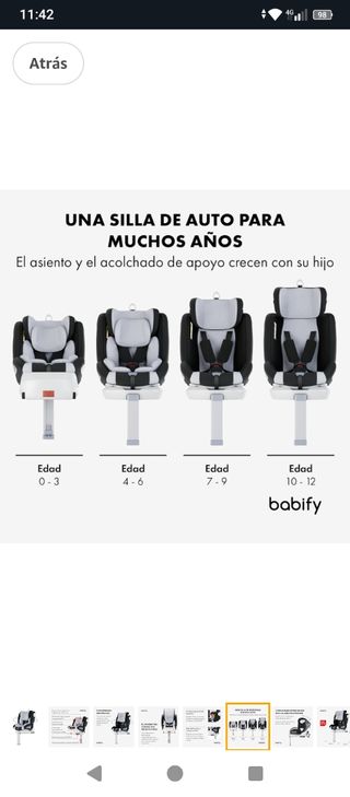 Silla Babify 360º Giratoria Grupo 0-3 soporte legs
