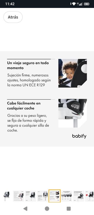 Silla Babify 360º Giratoria Grupo 0-3 soporte legs